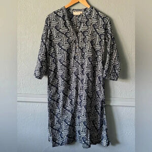 Utsa, swim cover, tunic, navy, kaftan, Kurta, size small